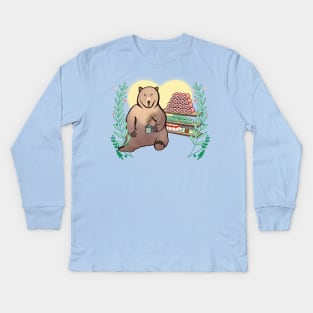 Bear hibernation Kids Long Sleeve T-Shirt